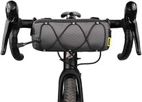 Rhinowalk Bike Handlebar Bag, Bicycle Front Bag Frame Storage Roll Bag Mountain Road Bikes Commuter Shoulder Bag Professional Cycling Accessories-Gray