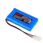 BAKTH High Capacity Security 9.6V 2000mAh Rechargeable Low Self Discharge NiMH Battery Pack for RC/Remote Control Car, Robots + Customized Coaster