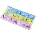 MEDca Weekly Pill Organizer, Three-Times-a-Day, 1 Pill Organizer