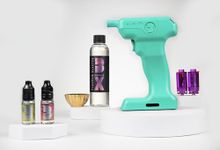 Flavour Blaster Mini Cocktail Smoker Kit | Smoking Cocktail Machine with Aroma and Bubbles | Smoke Bubble Gun for Elevating Drinks & Food with Flavor-Rich Clouds | Cocktail Gift Sets | Aqua Menth