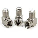 90 Degree Coaxial Connector, 3-Pack