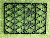 50 SQUARE FEET (SUITS 6X9 FEET SHEDS/GREENHOUSES OR SIMILAR SIZE COMBINATIONS) GARDEN SHED BASE GRID FULL ECO KIT + HEAVY DUTY MEMBRANE PLASTIC ECO PAVING BASES & DRIVE GRIDS