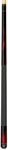 Dufferin Jet Black Pool Cue with Rich Red Flame, 19-Ounce