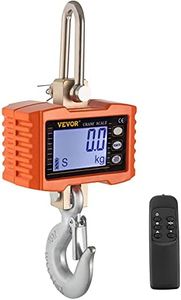 Mophorn Hanging Scale 1000KG (2200LBS) Orange Digital Industrial Heavy Duty Crane Scale with Accurate Reloading Spring Sensor for Hunting Farm or Construction