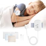 Bedwetting Alarm for Children, USB Rechargeable Bed-Wetting Alarm, High Sensitivity Sensor with Loud Sound & Vibration, Waterproof Solution for Boys & Girls (White)
