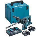 Makita DHR263PT2 36v / 18v Twin LXT Twin SDS+ Plus Hammer Drill - 2 x 5.0ah