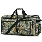 WANDF Travel Duffel Bag 65L with Wet Pocket & Shoes Compartment Foldable Overnight Weekender Bag Carry On Bag for Men Women (Camouflage)