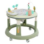 Infantso Roll & Stroll Activity Center Premium Baby Walker - 5 Heights Adjustments & 360° Rotation for for Kids Boy and Girls (6-24 Months) - 04Olive