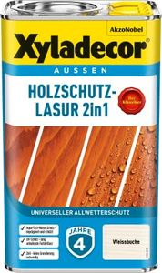 Xyladecor Wood Protection Stain 2-in-1, White Beech, 2.5 L