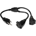 Cables Unlimited PWR-PSLIB-2 22 Feet Outlet Xtender Power Cord Splitter