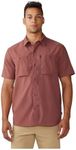 Mountain Hardwear Men's Standard Trail Sender Short Sleeve, Clay Earth