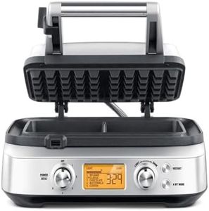 Breville the Smart Waffle Pro 2 Slice Waffle Maker, Waffle Iron, Belgian Waffle Maker, BWM620XL, Neutral