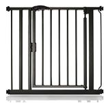 Bettacare Auto Close Pet Gate, 82.2cm - 89.2cm, Matt Black, Pressure Fit Stair Gate for Dog & Puppy, Safety Barrier for Doors Hallways and Spaces, Easy Installation