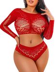 Avidlove Sexy Lingerie Fishnet Lingerie Sets Two Piece Lingerie Sexy Lingerie Panty and Bra Sets Fishnet Outfit