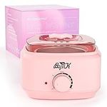 Wax Pot, BOYUJK Professional Wax Heater for Women and Men, Hair Removal Wax Warmer with See-Through Lid and 600ml Aluminum Wax Pot