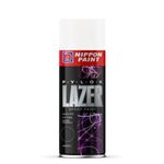Nippon Paint Pylox 400ML Glossy white Spray Paint-Quick Drying & Low Odor Aerosol Paint for Wood Metal Plastic Glass-CFC-Free Multipurpose DIY Paint for Art Craft Furniture Home Decor Automotive