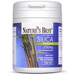 Silica 200mg | High Strength Naturally Sourced Silica Supplement | for Skin Health and Mobility | 90 One-A-Day, Vegan Capsules | from Bamboo Extract | UK Made