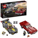 LEGO 76903 Speed Champions Chevrolet Corvette C8.R Race Car and 1969 CC Racing Model, Toy Cars Building Kit for Kids 8 plus Years Old, 2 Sports Models