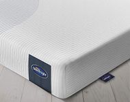 Silentnight 3 Zone Memory Foam Rolled Mattress Made in the UK Medium Double, White