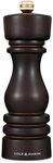 Cole & Mason London Refillable Spice Mill - Kitchen & Home Accessory - Table Black Pepper Grinder - Pepper Mill with Carbon Steel Mechanism - 7", Chocolate Wood