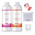 BEVINAS Gel Nail Polish Remover Kit Nail Polish Gel Remover & Nail Brush Cleaner Professional Gel Remover Quickly Clean Nail Brushes with Glass Cup Nail Cleaning pads for Nails