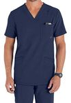 Smart Uniform SF090 V Neck Scrub Top (XL, Navy)