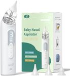 GROWNSY Upgrade Nasal Aspirator for Baby, Rechargeable Baby Nose Sucker, Electric Nose Suction for Baby with Advanced Soothing Music and Light Design, Food-Grade Silicone Tips, 3 Suction Modes