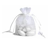 KINGWEDDING 100Pcs White Sheer Organza Jewellery Pouches Wedding Party Favour Gift Bags 6X8cm