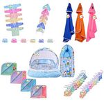 Bantoo 33 in 1 New Born Baby Products All | Gift Packs | Maternity Kit | Baby Shower | Infants Grooming | Baby Bedding | Clothes | Essential Items | Gifts Combo | Boys & Girls (0-6 Months)