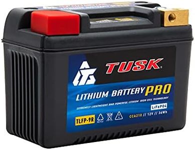 Tusk Lithium Pro Battery TLFP-9R - 12V 3Ah, 36 Wh, 210 CCA, Motorcycle, Dirt Bike, Dual Sport, ATV, UTV, Jet Ski, Riding Lawn Mower, Tractor, Scooter