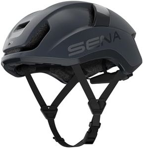 Sena S1 Mesh Intercom Smart Road Cycling Helmet (Matte Gray, Medium)