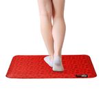 DURO COMFORT- JUST RELAX Anti Fatigue Kitchen mats for Floor, Home, Office, Standing Desk - 1.9 cm Thick Non Slip Orthopedic Mat for Leg Pain Relief, Daily Life Essentials Items 38x61 cm Ruby Red