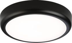 Knightsbridge LED Bathroom IP65 9W CCT Adjustable Wall or Ceiling mounting Bulkhead Fitting with Black Trim