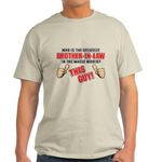 CafePress GREATEST BROTHER in LAW Light T Shirt Men's Traditional Fit Light Casual Tshirt