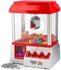 Candy Grabber Machine Battery Operated Retro Arcade Candy Grabber Machine with Claw Fairground Joystick Game Sweets Kids Mini Catcher Novelty Sweets Dispenser Claw Machine with Sounds