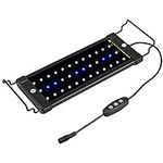 NICREW ClassicLED Aquarium Light, Fish Tank Light with Extendable Brackets, White and Blue LEDs, Size 12 to 18 Inch, 6 Watts