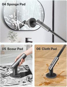 HOTO Cordless Spin Scrubber – Rechargeable Electric Cleaning Brush
