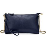 YALUXE Women's Genuine Leather Wristlet Clutch Crossbody Phone Bags Wallet Purses and Handbags for Women