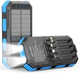 Solar Charger Power Bank 20000mAh, PD 22.5W Fast Charging Portable Charger
