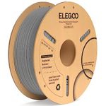 ELEGOO PLA+ Filament 1.75mm Grey 1KG, PLA Plus 3D Printer Filament, Dimensional Accuracy +/- 0.02 mm, Tough & High Strength, Fit for Most FDM Printers(1KG/Spool, 2.2 lbs)