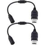 eMagTech 2PCS Controller Breakaway Cable Compatible with Microsoft Xbox Consoles Controller Breakaway Converter Adapter Cable Cord Games Accessories 26cm