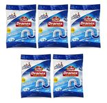 KIWI Mr. Muscle Dranex Drain Cleaner - Heavy Duty, 50g Pouch (Pack of 5)