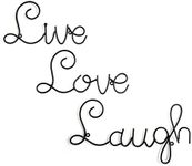 Live Love Laugh Set 3 Wall Mount Metal Wall Word Sculpture Wall Decor By Super Z Outlet?