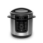 Wipro Elato CPC201 Digital Electric Pressure Cooker| 10 Pre Set Multi Cooking Process function| 6- Litre | 1000 Watts| Advance Microprocessor Control| Saftey Lock Mechanism|Stainless Steel Pot
