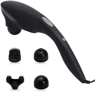 CULT Flex, Corded Electric Handheld Full Body Massager, 4 Interchangeable Heads, Adjustable Speed Settings, Deep Tissue Massage Relieve Back, Leg, Arm & Foot Pain.