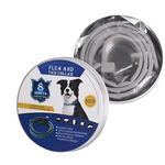 Anti-Tick Collar for Dogs & Cats – Long-Lasting Protection Against Ticks, Fleas & Insects, Safe & Comfortable, Adjustable Multicolor Pet Collar