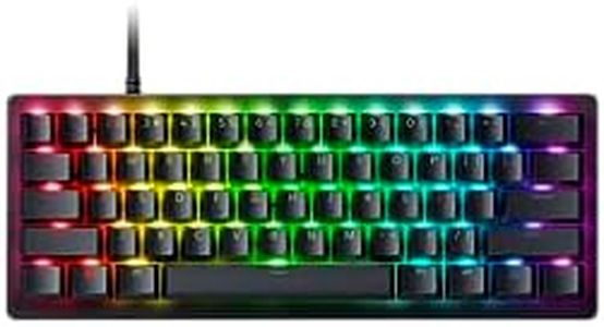 Razer Huntsman V3 Pro Mini - Analogue Optical E-Sports Keyboard in 60 Percent Format (Quick Fire Mode, Snap Tap, Multi-Purpose Keys, Compact Shape, Doubleshot PBT Keycaps) German Layout, Black