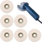 Xreuctop Angle Grinder Wool Buffing Disc, Pack of 6 Polishing Disc, Angle Grinder, Polishing Attachment, Angle Grinder for Polishing Discs for Drill, Angle Grinder Grinding Tool (100 mm)