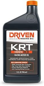 Driven Racing Oil KRT Synthetic 0w-20 Motor Oil 4-Stroke Go Kart, Karting, Race Kart 1 Quart Bottle