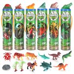 Animal Figures Sets, Assorted Mini Plastic Animal Toy, Realistic Animals Bulks for Sensory Bin, Christmas Birthday Gifts, Toddler 3+, Kid 3-5 (Ocean, Zoo, Farm, Dinosaur, Insect,Reptile)